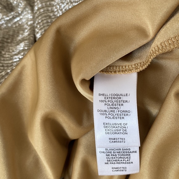 Beautiful metallic silver/gold cocktail dress - Picture 5 of 5